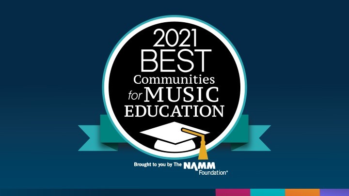 The 2021 Best Communities for Music Education program logo