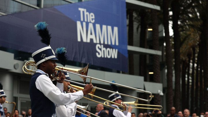 Disney Band performs at The 2022 NAMM Show
