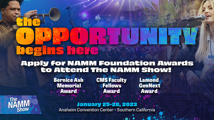 The NAMM Foundation Awards Branding for NAMM Show 2024