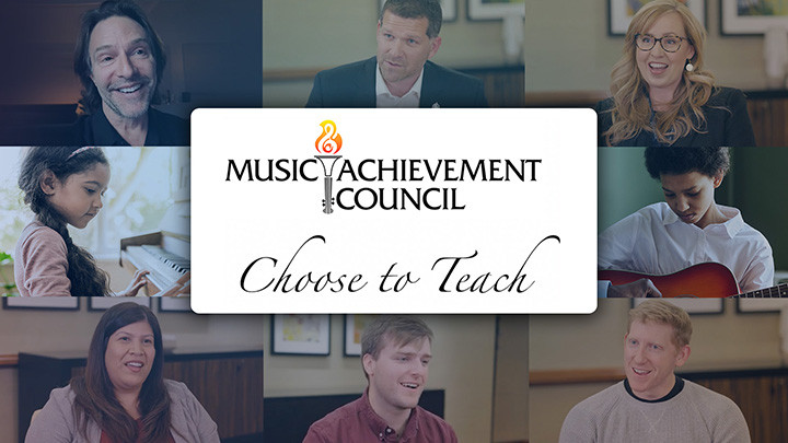 Image of music educators promoting Choose To Teach videos