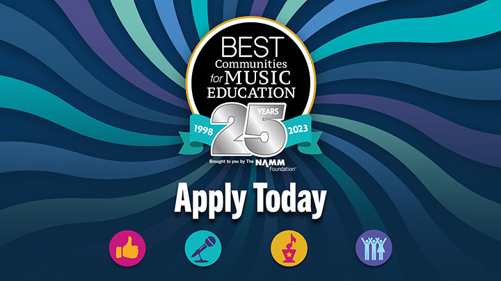 Image of the Best Communities for Music Education 25 anniversary logo