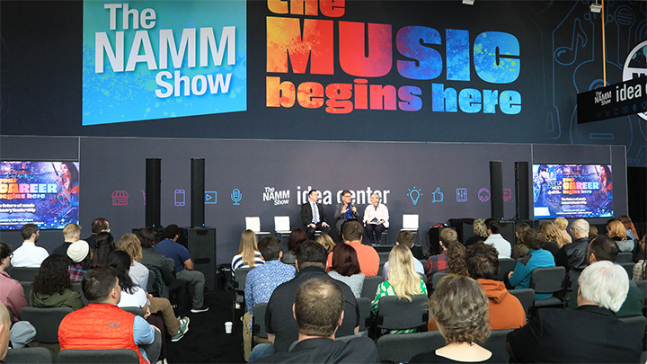 Colleges Students attending NAMM Show session