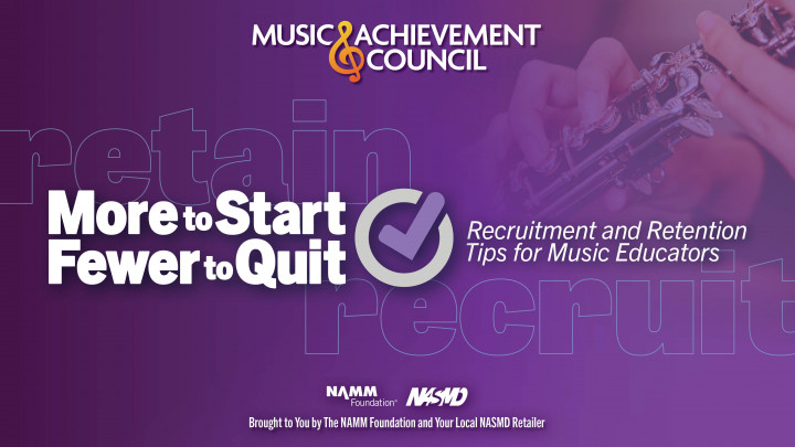 Image of a music student holding a clarinet